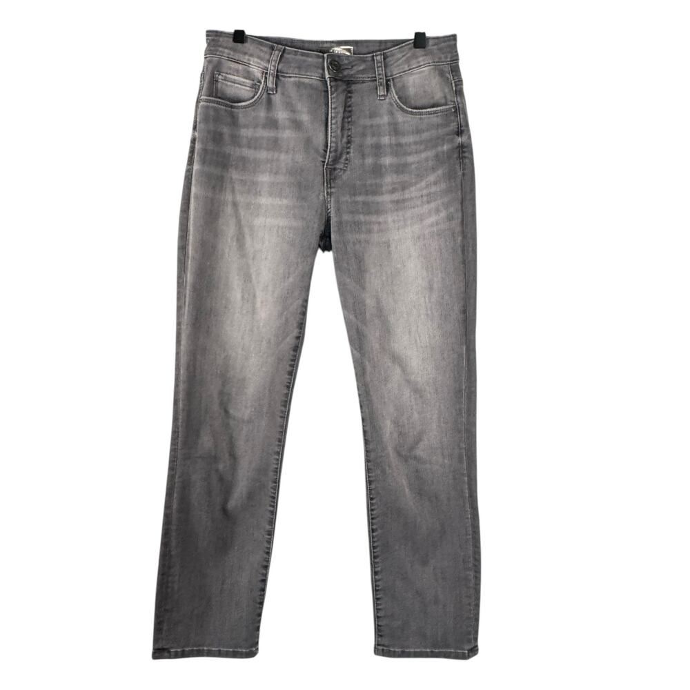KUT From The Kloth Reese Fab Ab Ankle Straight Leg Jeans Gray Womens Size 4 - Picture 2 of 11